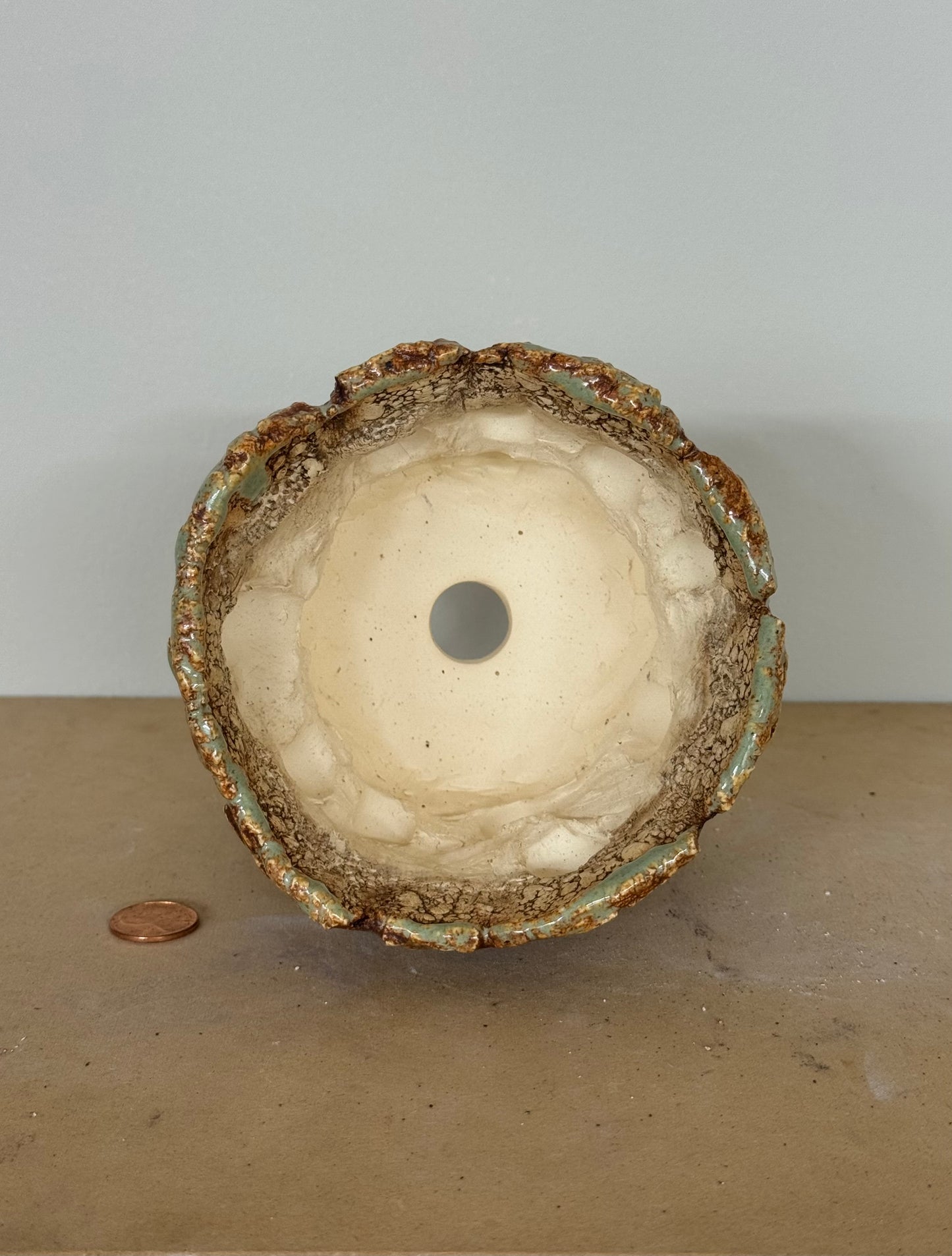 Sonoran w/ Shino rim - 4.75 x 3.75”