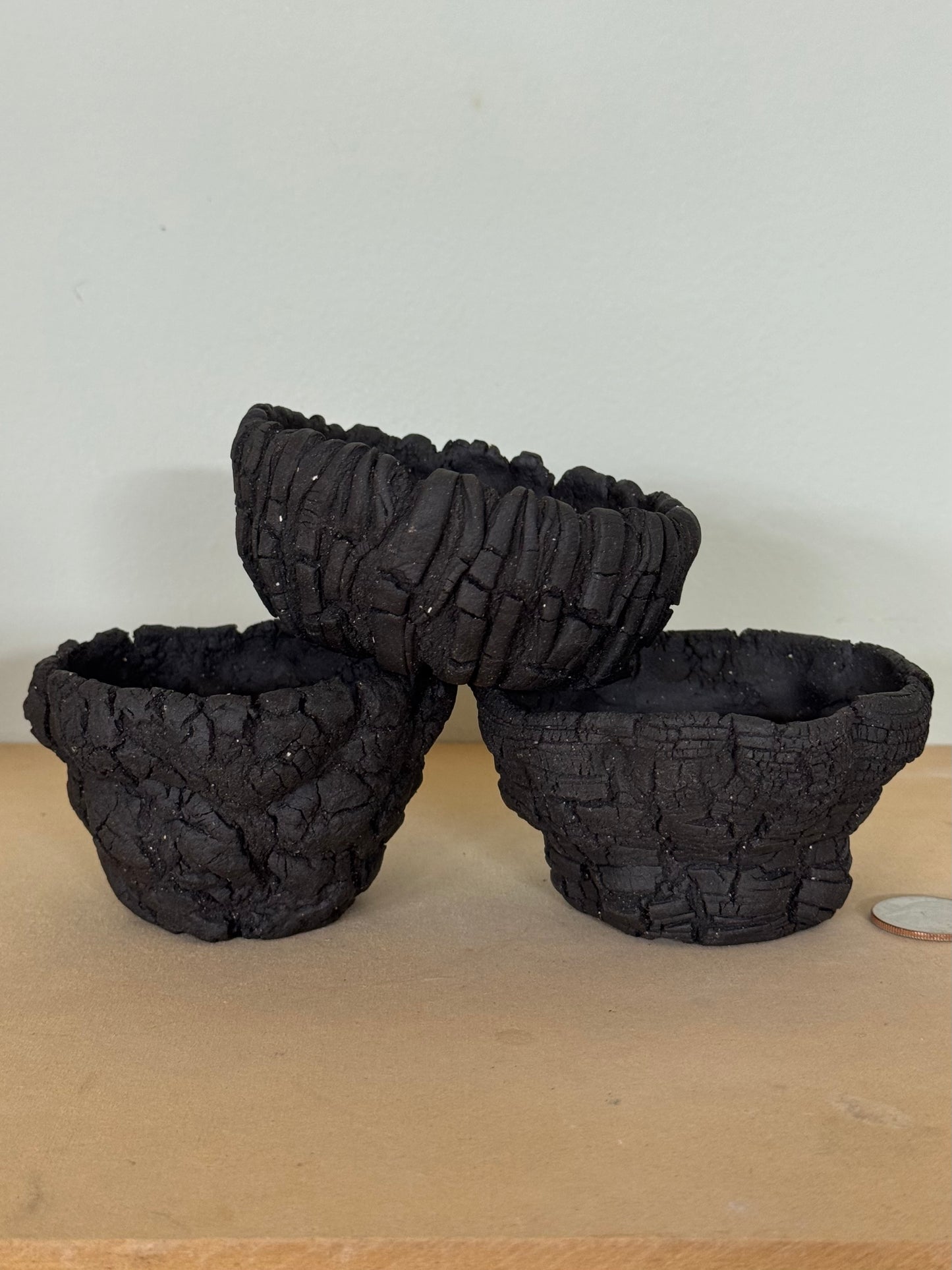 Mini Trio, Lava Rock variety - approx 3.25 x 1.75”