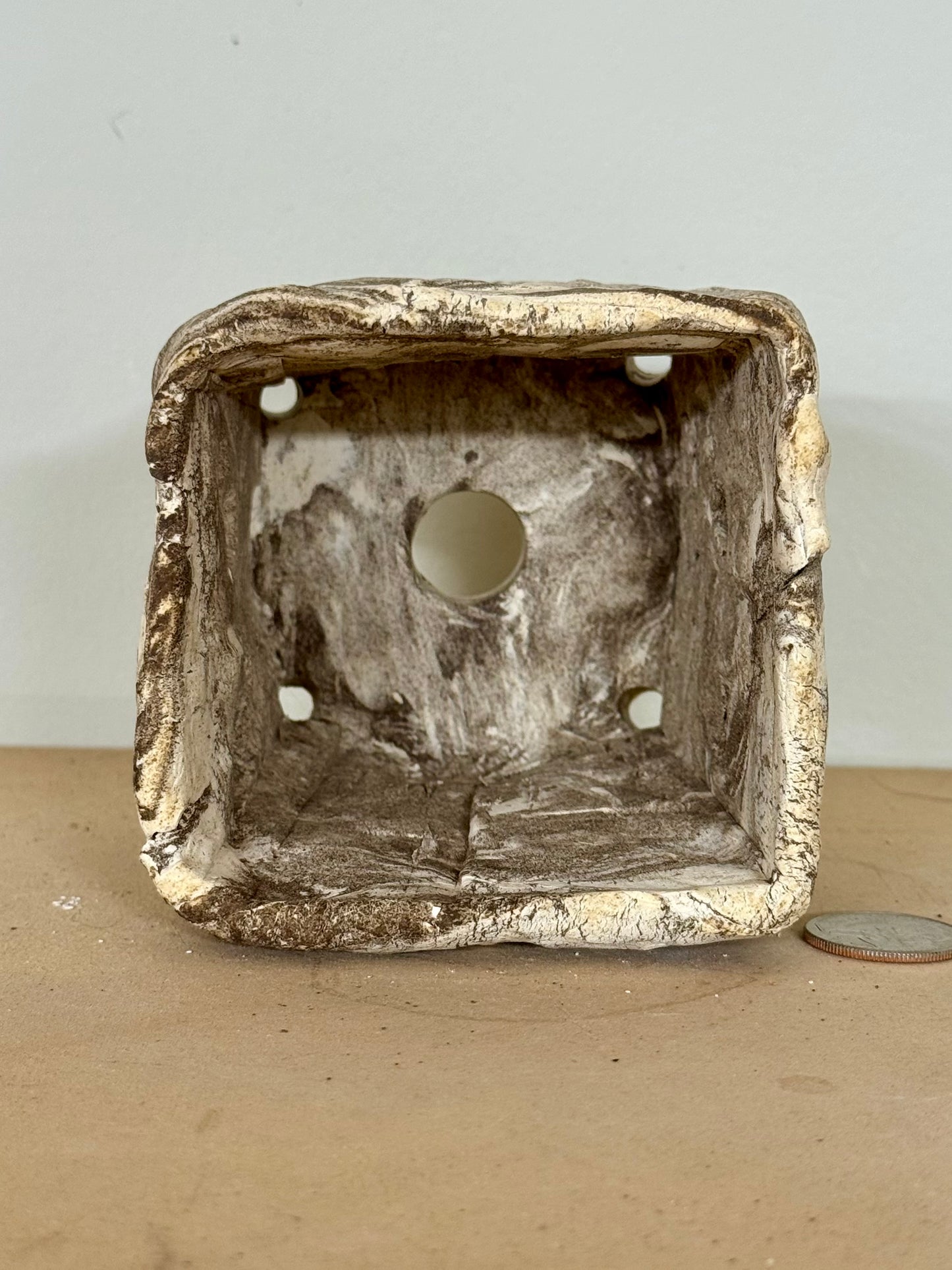 Limestone, square - 3.5 x 3.75”