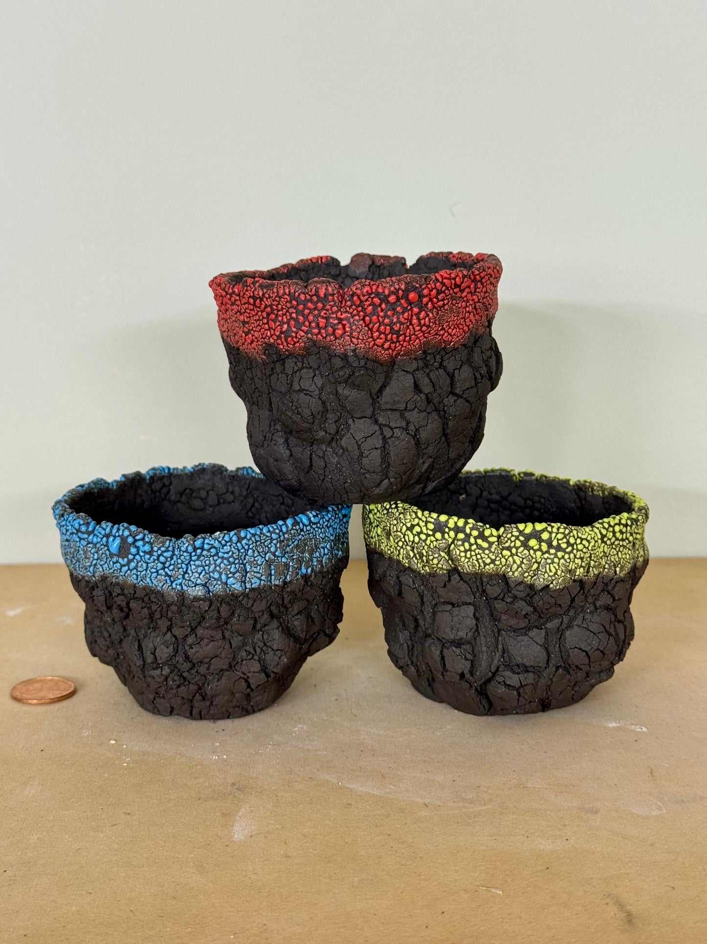Mini Trio, Lava Confetti - approx 3 x 2.25”