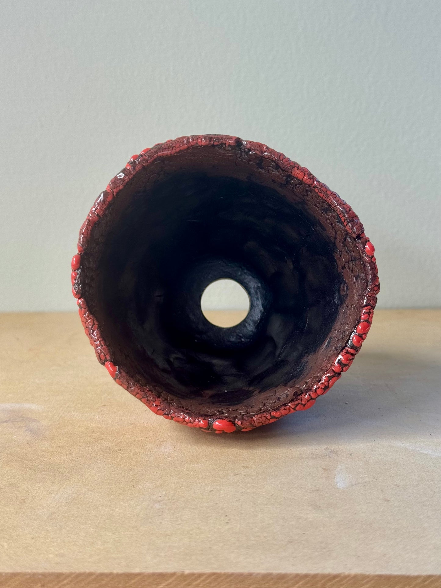Red Brick Lava Flow - 3.75 x 3.5 x 3.25”