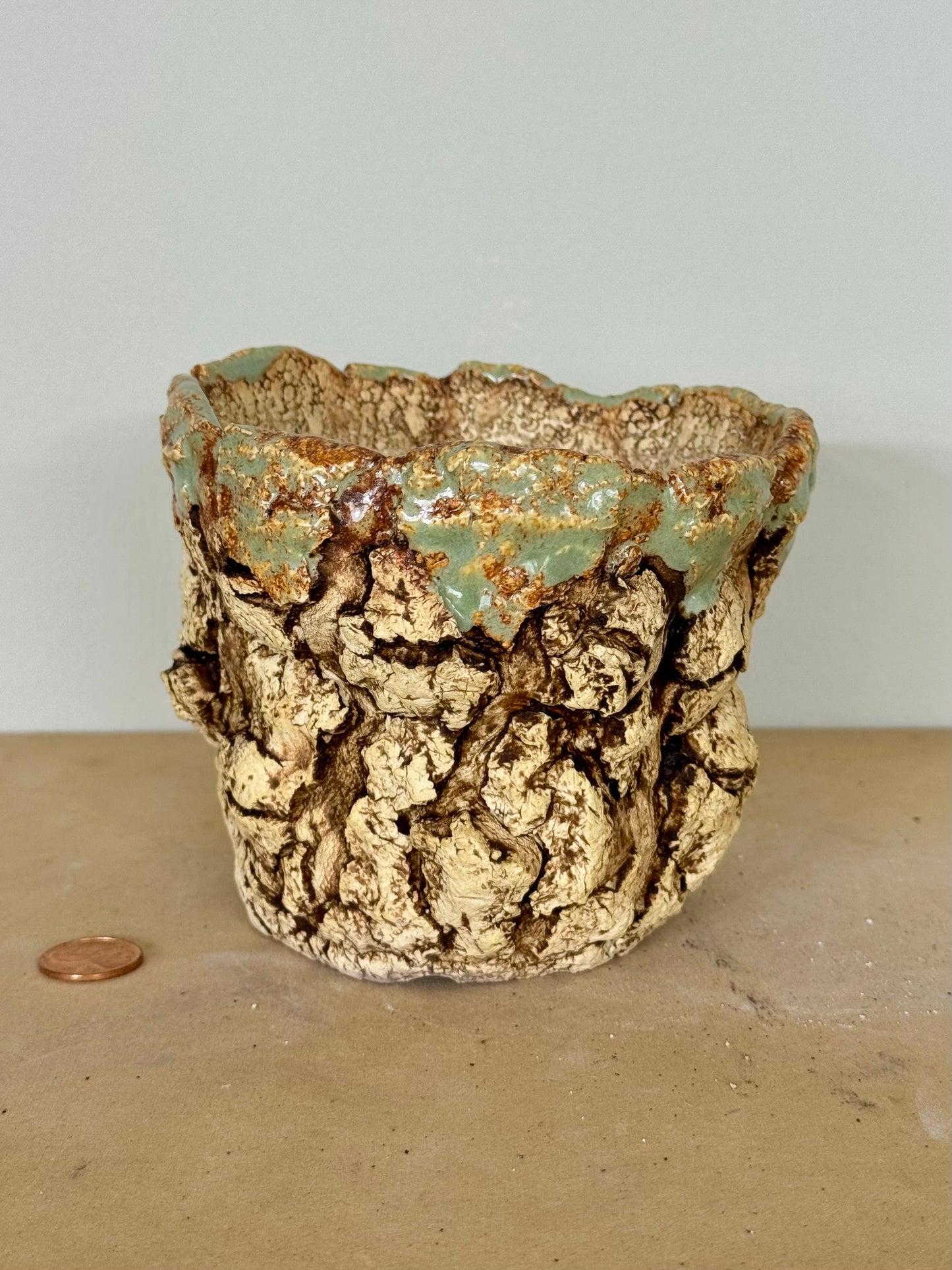 Sonoran w/ Shino rim - 4.75 x 3.75”