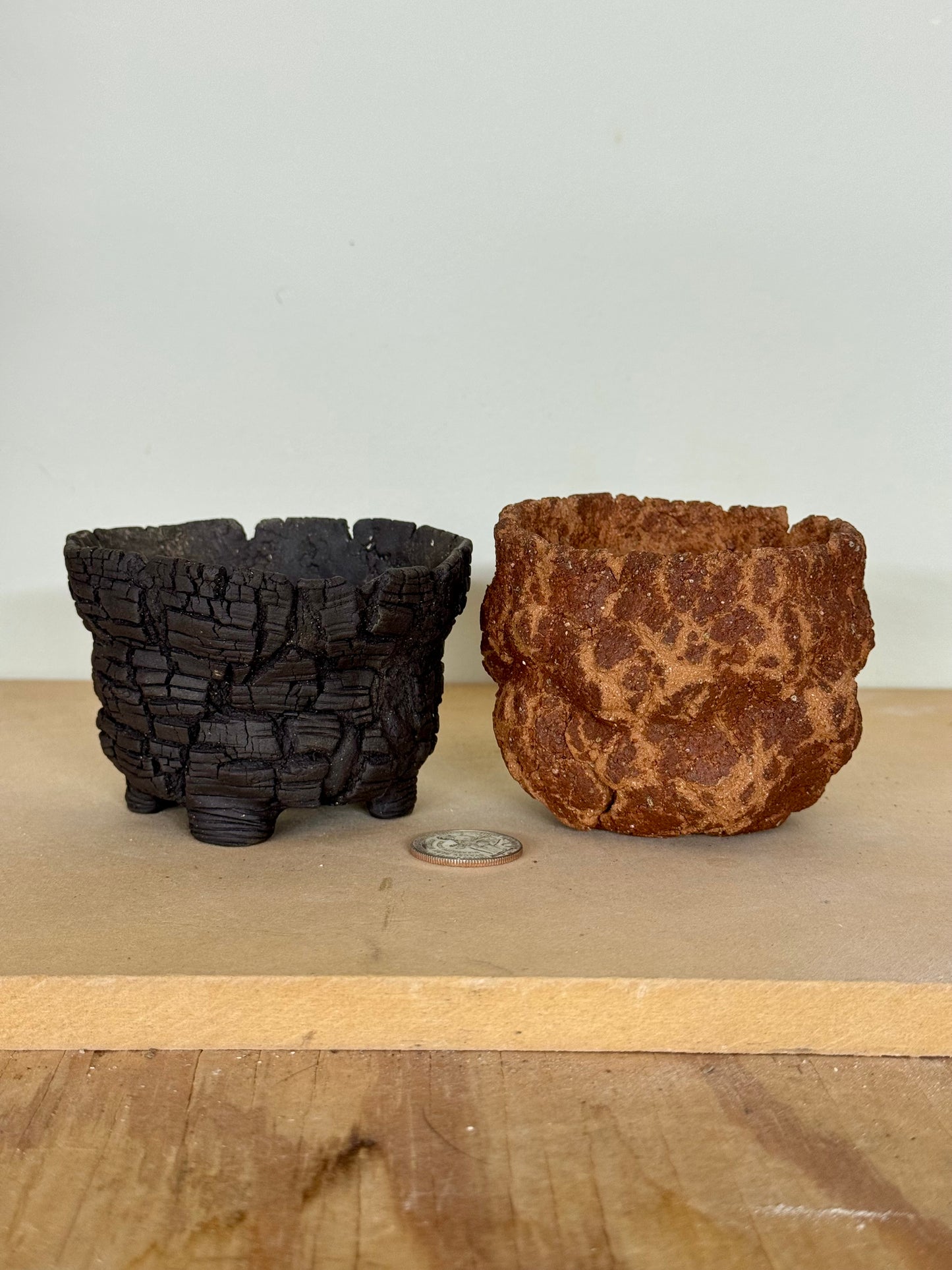 Backyard Clay / Lava Bricks Duo - approx 3 x 2.5”