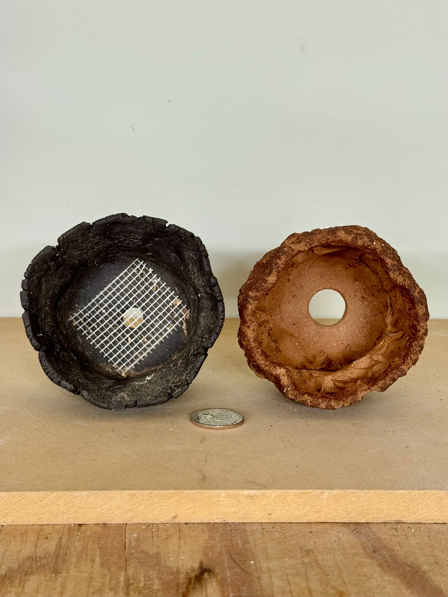 Backyard Clay / Lava Bricks Duo - approx 3 x 2.5”