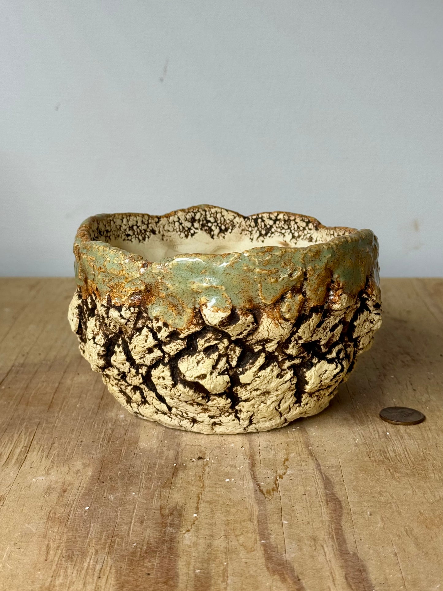 Sonoran w/ shino rim - 5 x 5.25 x 3”