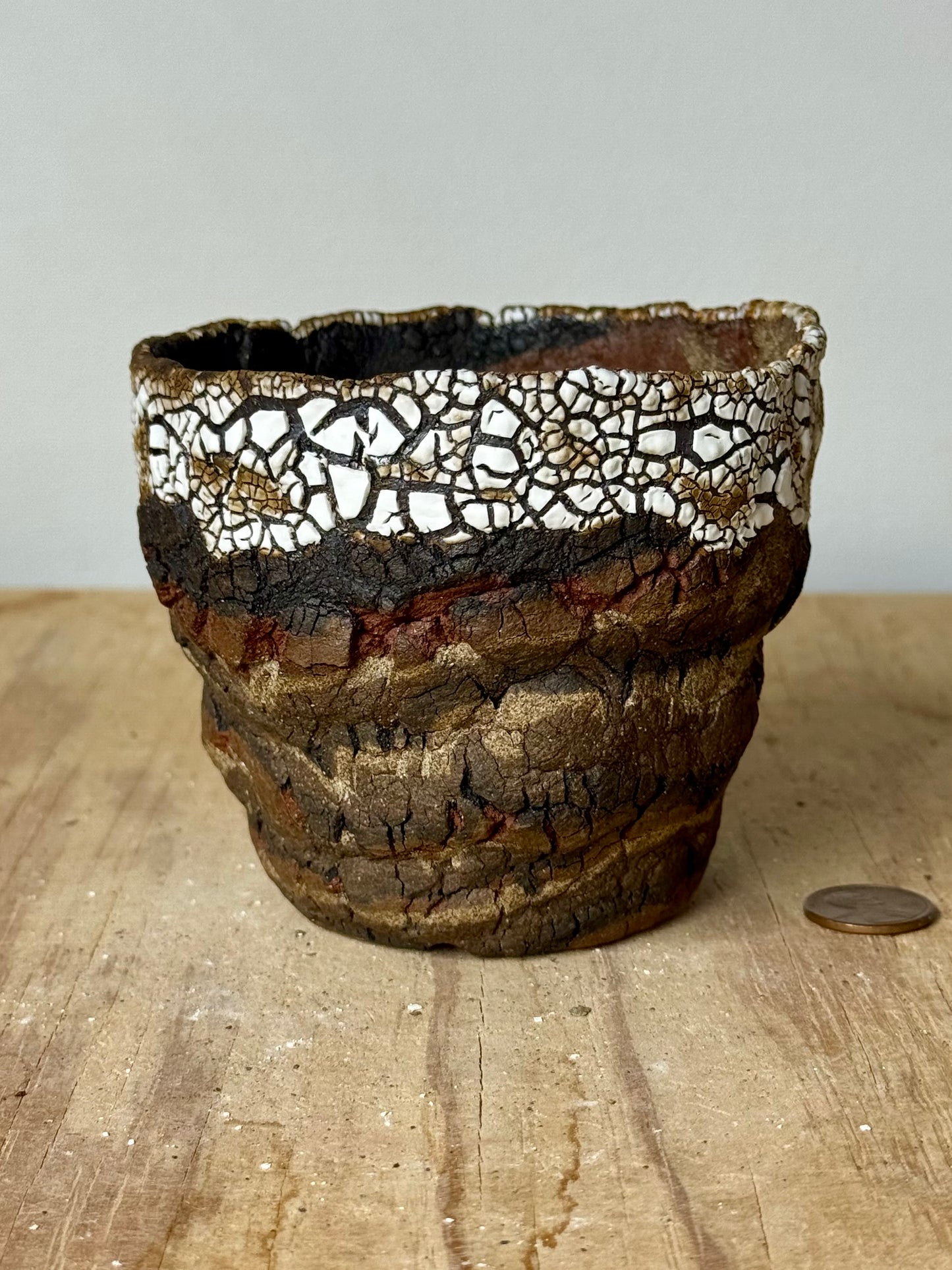 Mojave, crackle rim - 3.75 x 3.25”