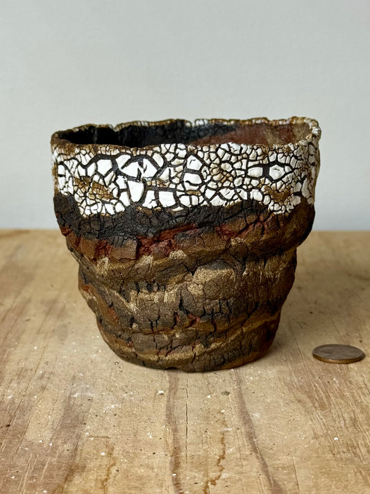 Mojave, crackle rim - 3.75 x 3.25”