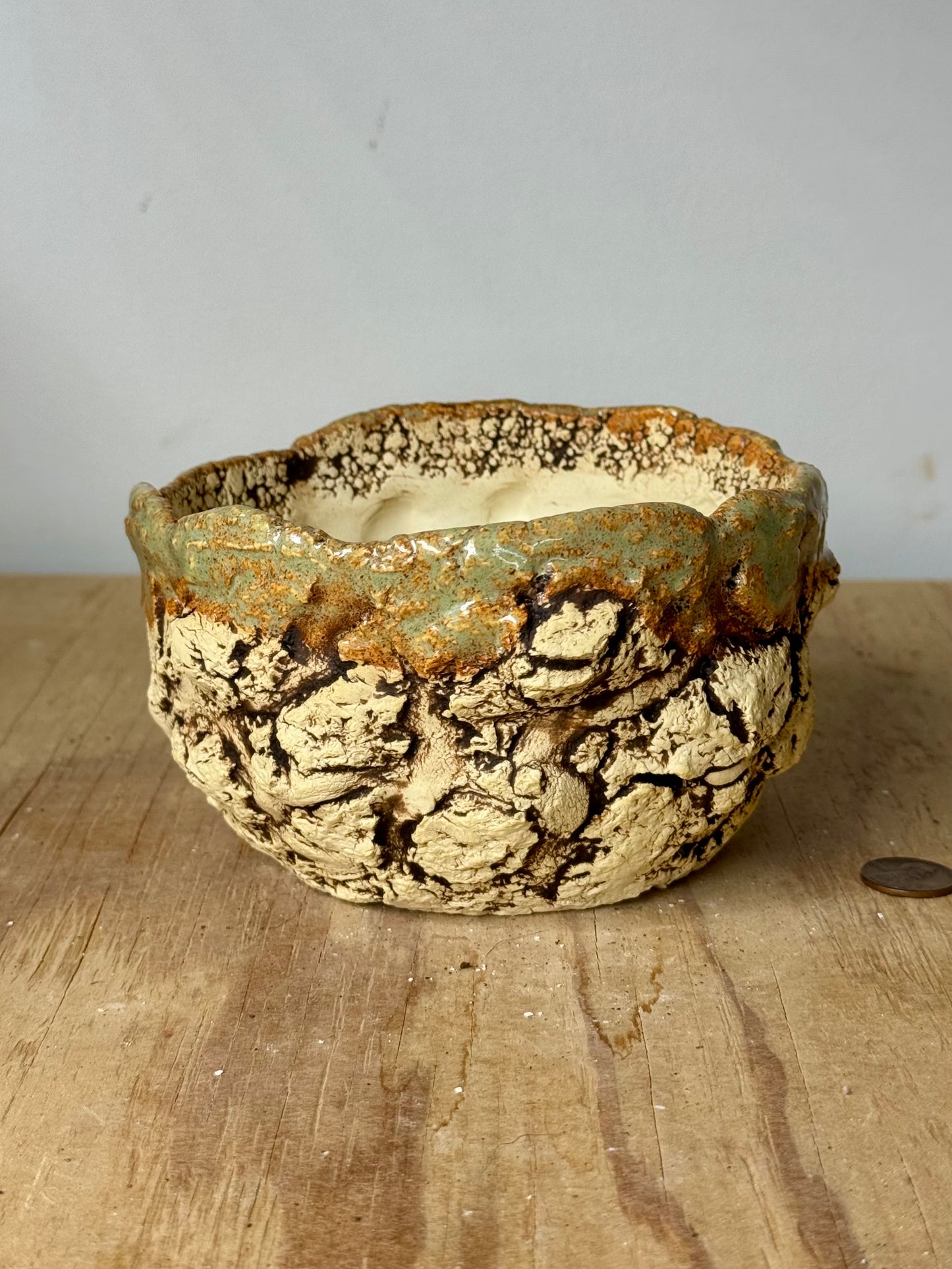 Sonoran w/ shino rim - 5 x 5.25 x 3”