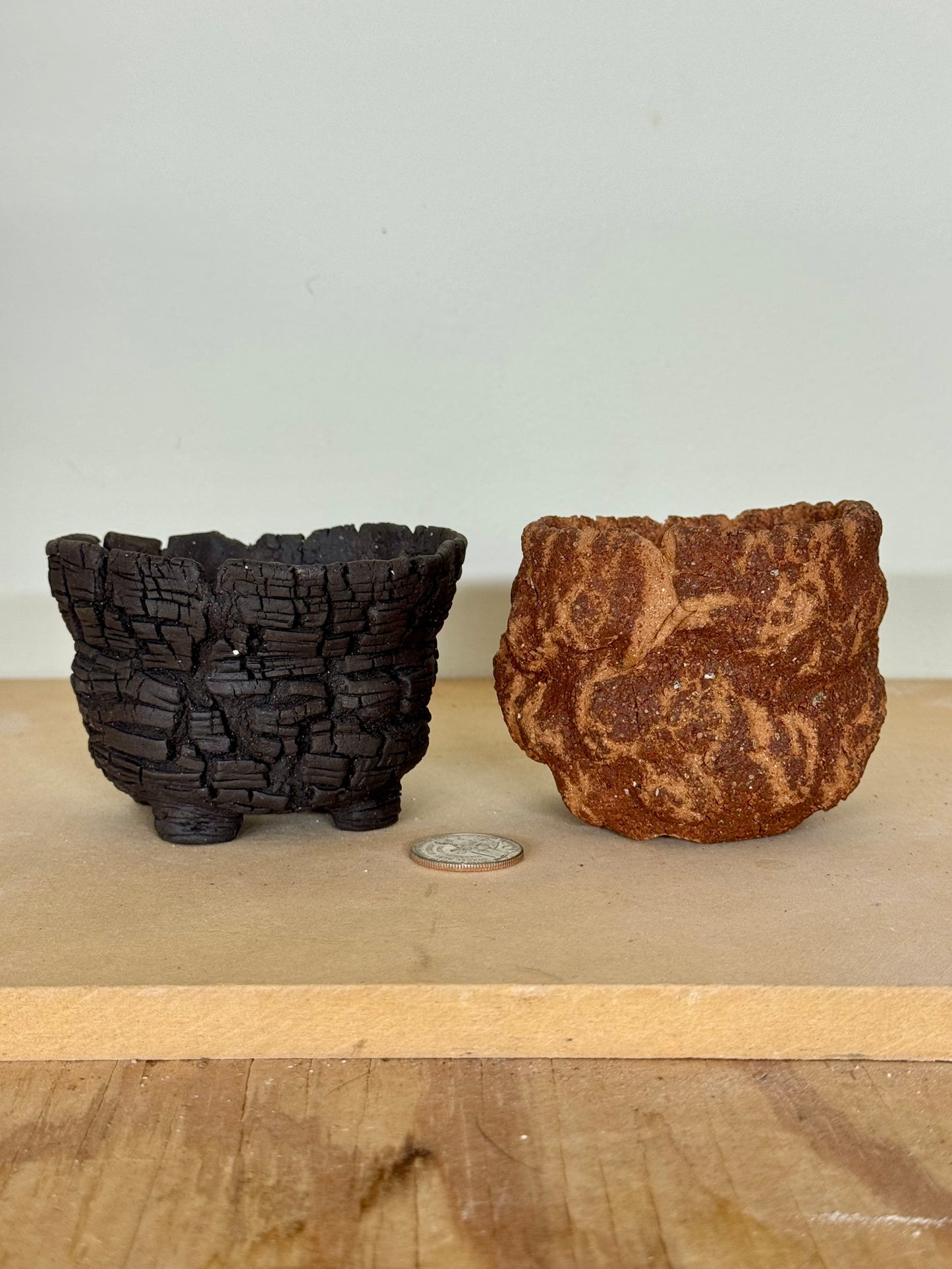 Backyard Clay / Lava Bricks Duo - approx 3 x 2.5”